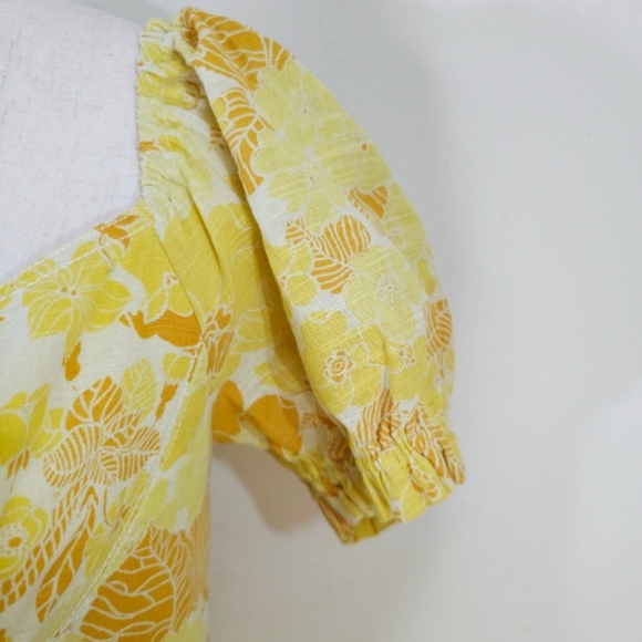 Urban Outfitters Floral Short Sleeve Hook & Eye Mini Dress Size Medium NEW - Picture 5 of 9